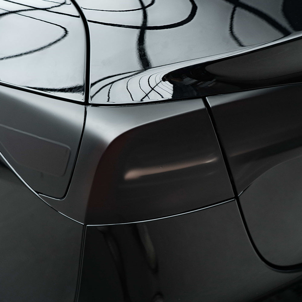Satin Black Headlight Film with Air Channel Paper Liner