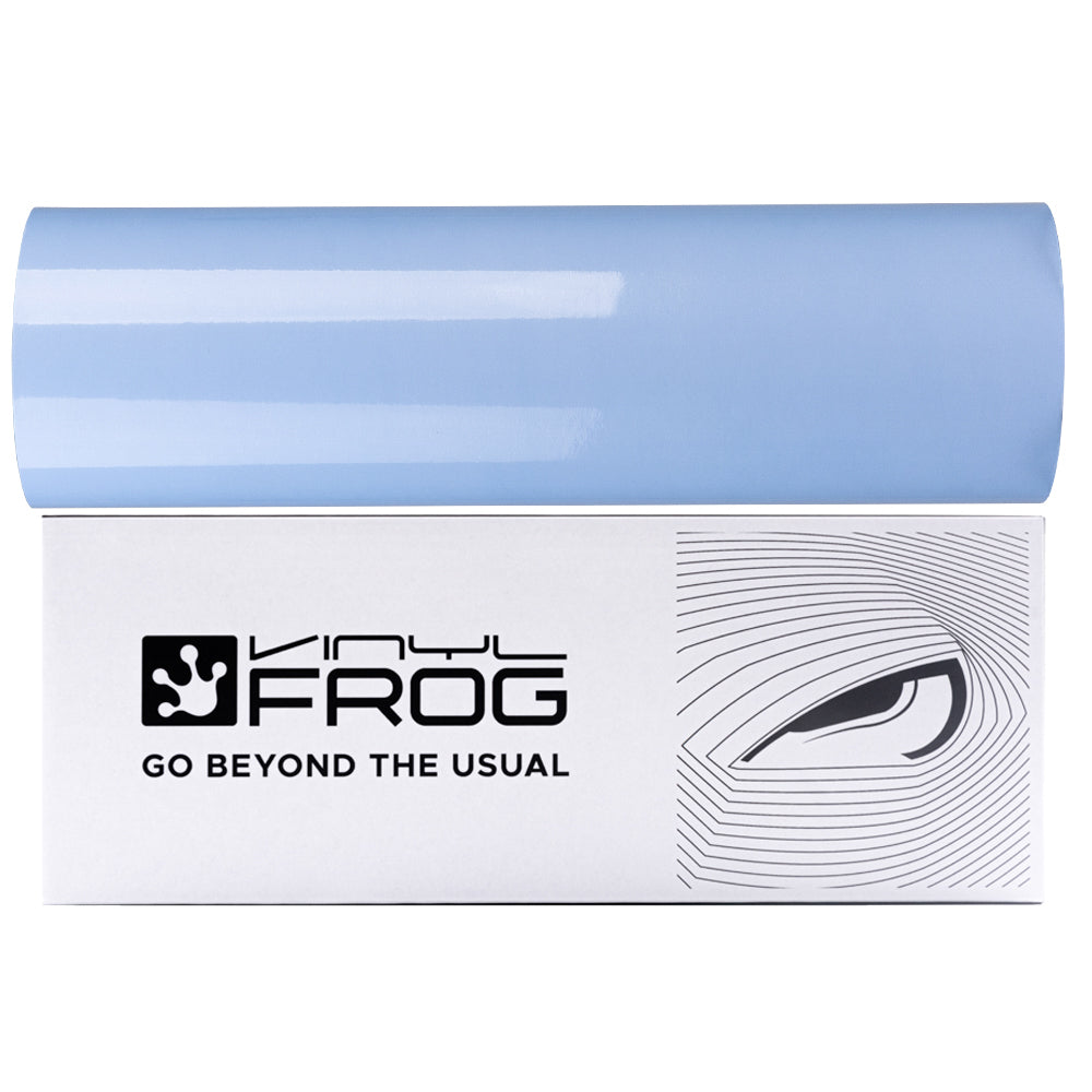Light Blue Headlight Film With Air Channel Paper Liner