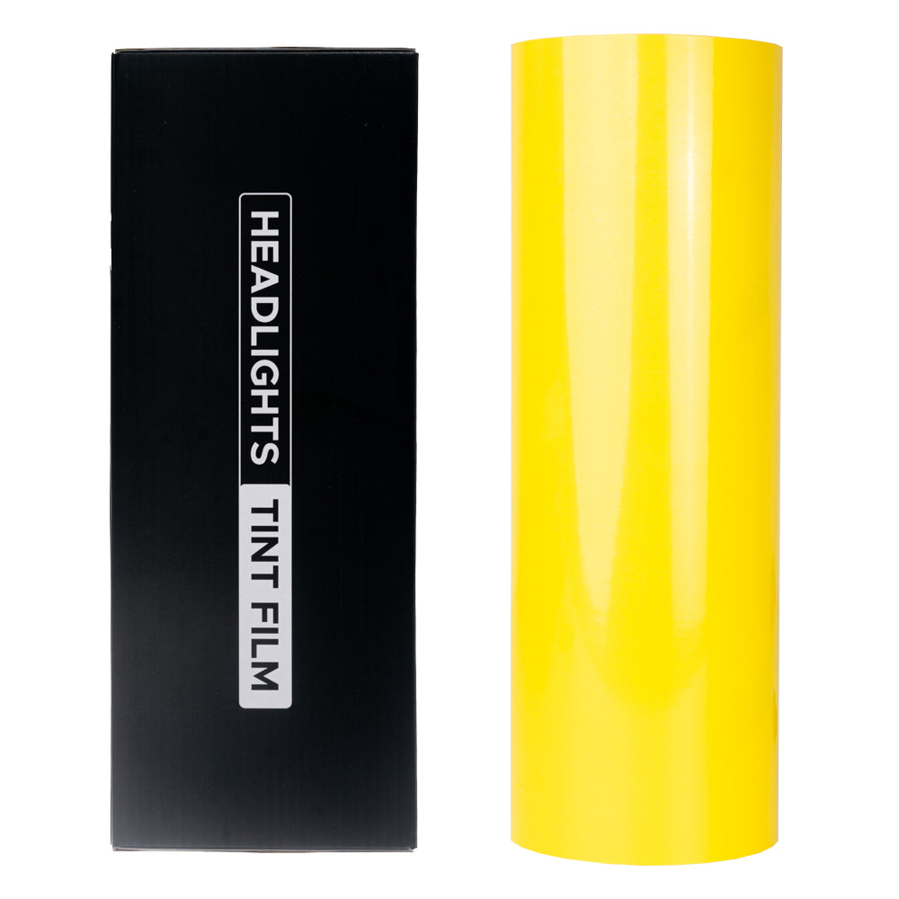 Golden Yellow Headlight Film with Air Channel Paper Liner