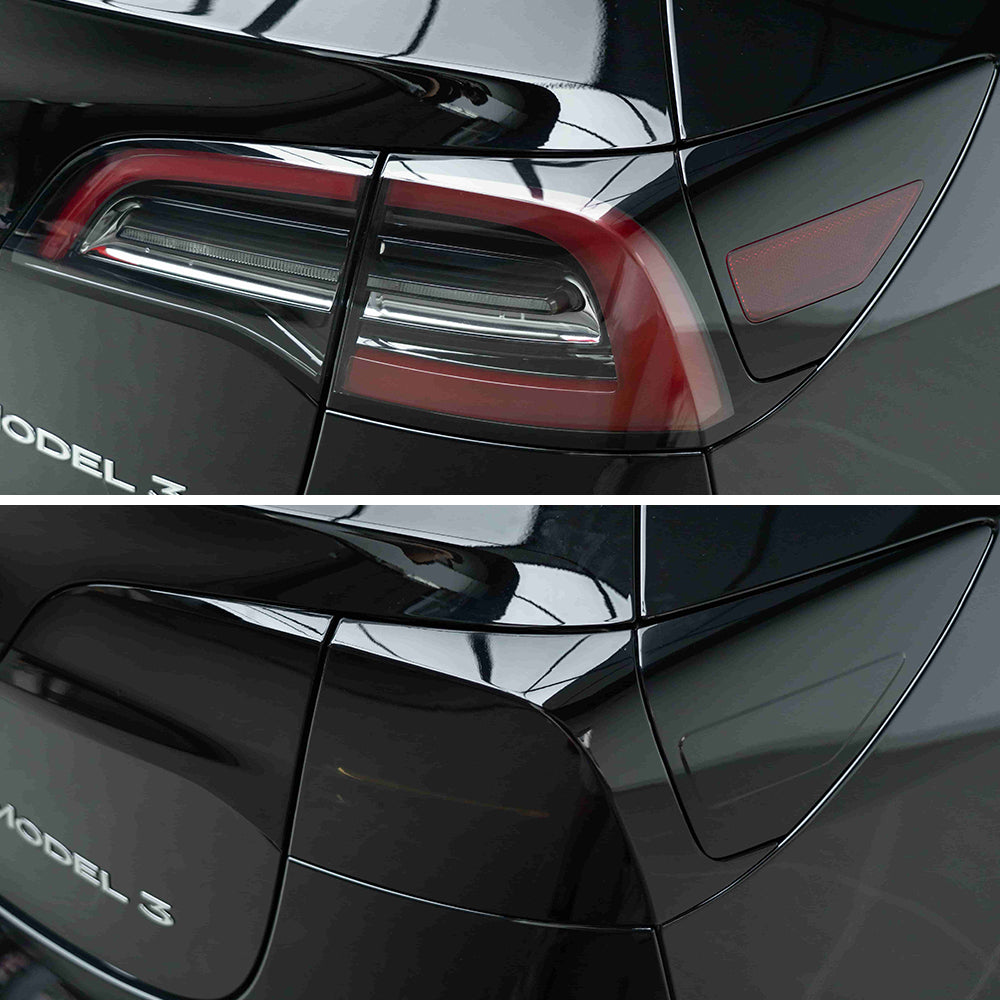 Deep Black Headlight Film with Air Channel Paper Liner