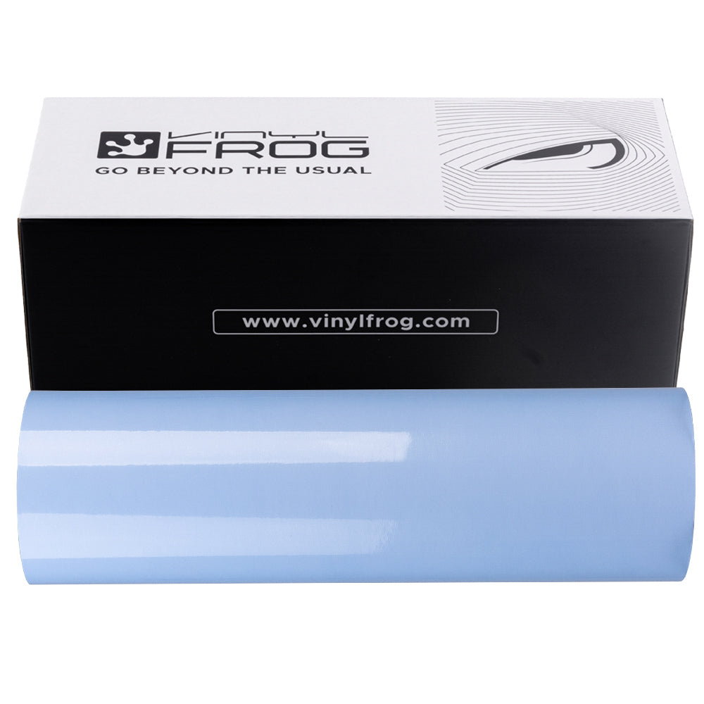 Light Blue Headlight Film With Air Channel Paper Liner
