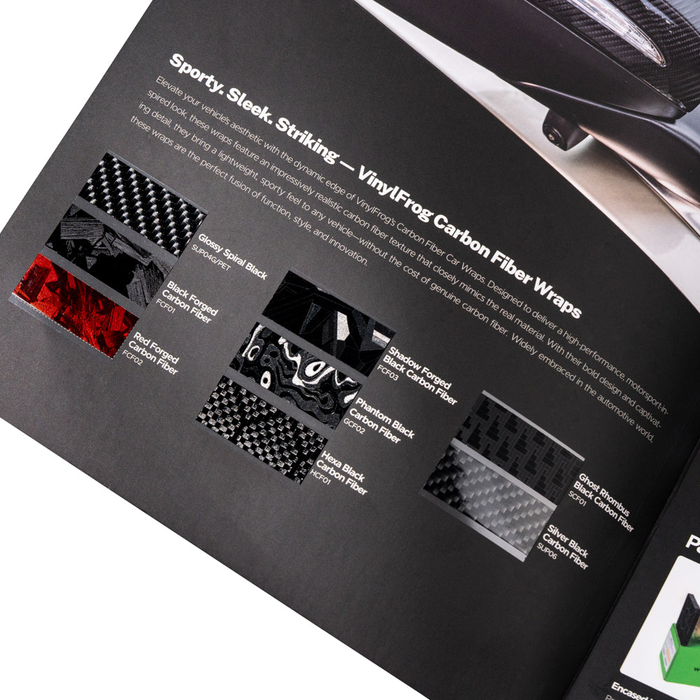 Automotive Vinyl Wrap Film Color Sample Booklet