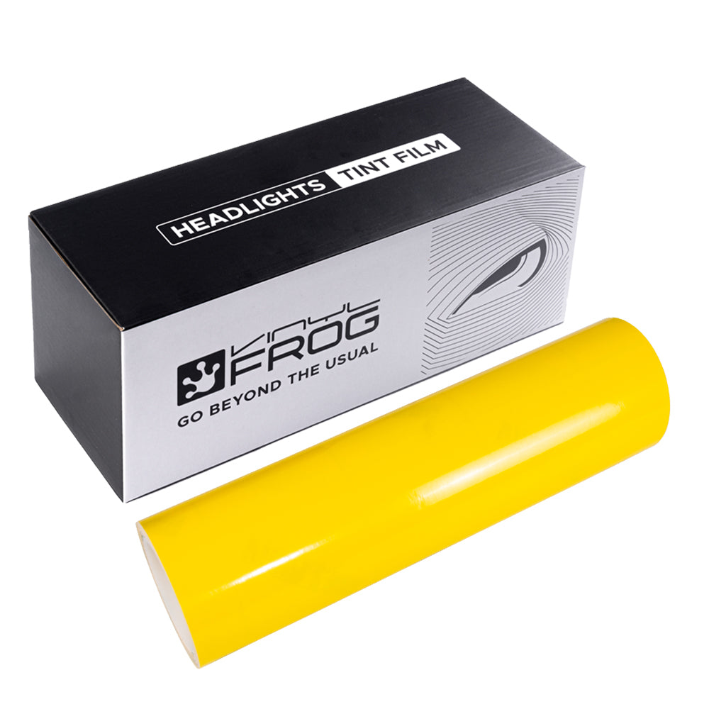 Golden Yellow Headlight Film with Air Channel Paper Liner