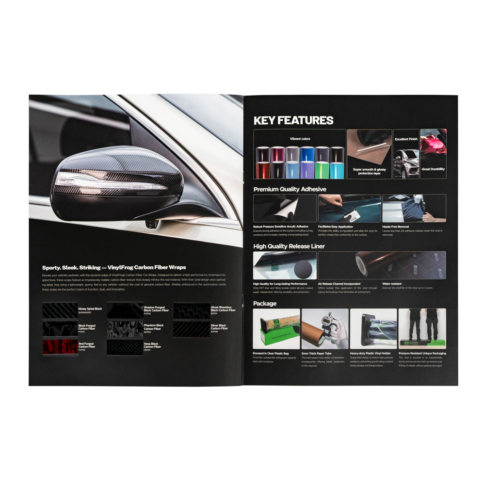 Automotive Vinyl Wrap Film Color Sample Booklet