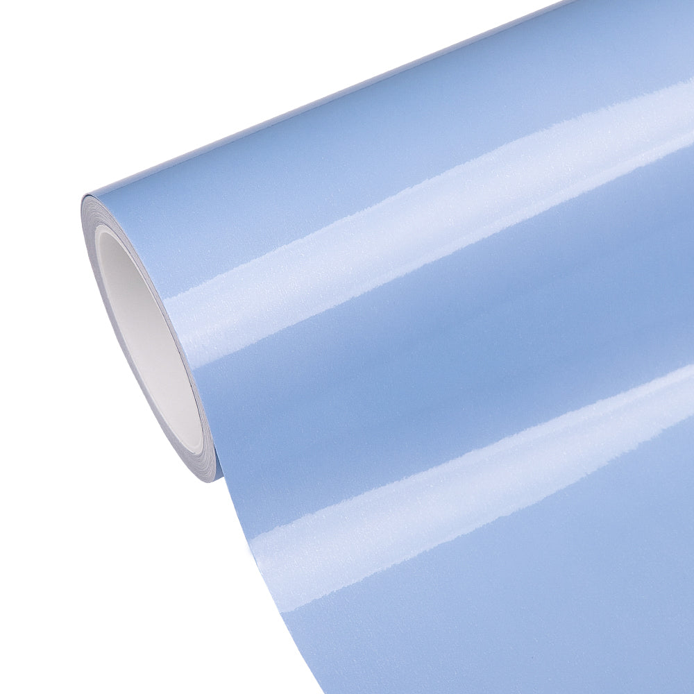 Light Blue Headlight Film With Air Channel Paper Liner