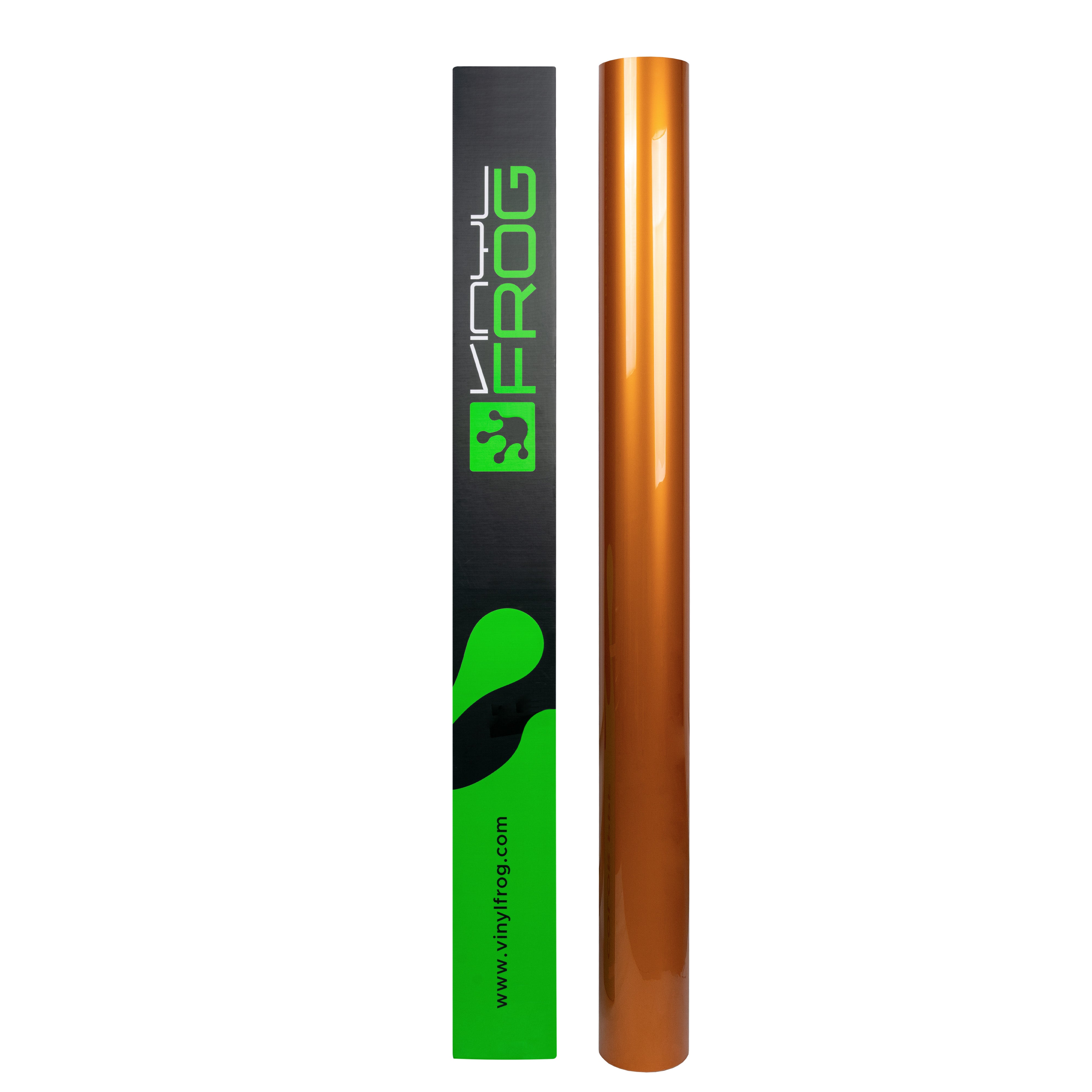 Glossy Metallic Bronze Orange Vinyl Wrap