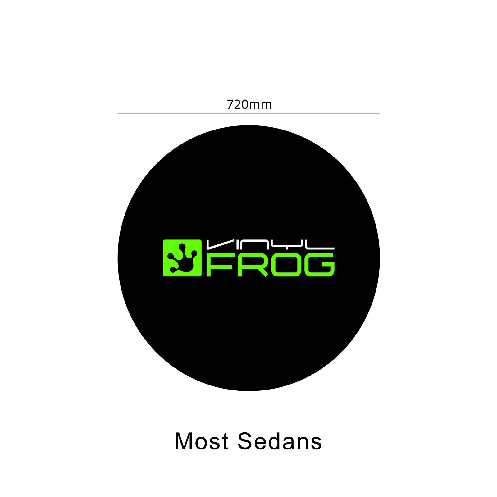 VinylFrog Black Wheel Cover 4pcs