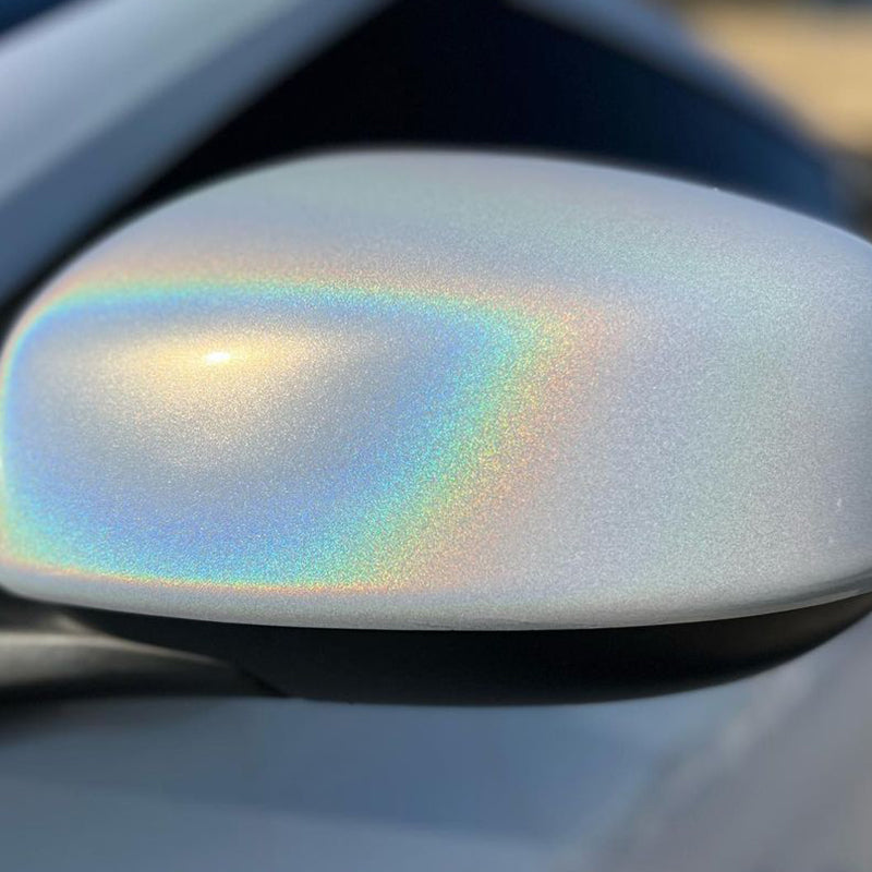 Rainbow Metallic Majestic White Vinyl Wrap