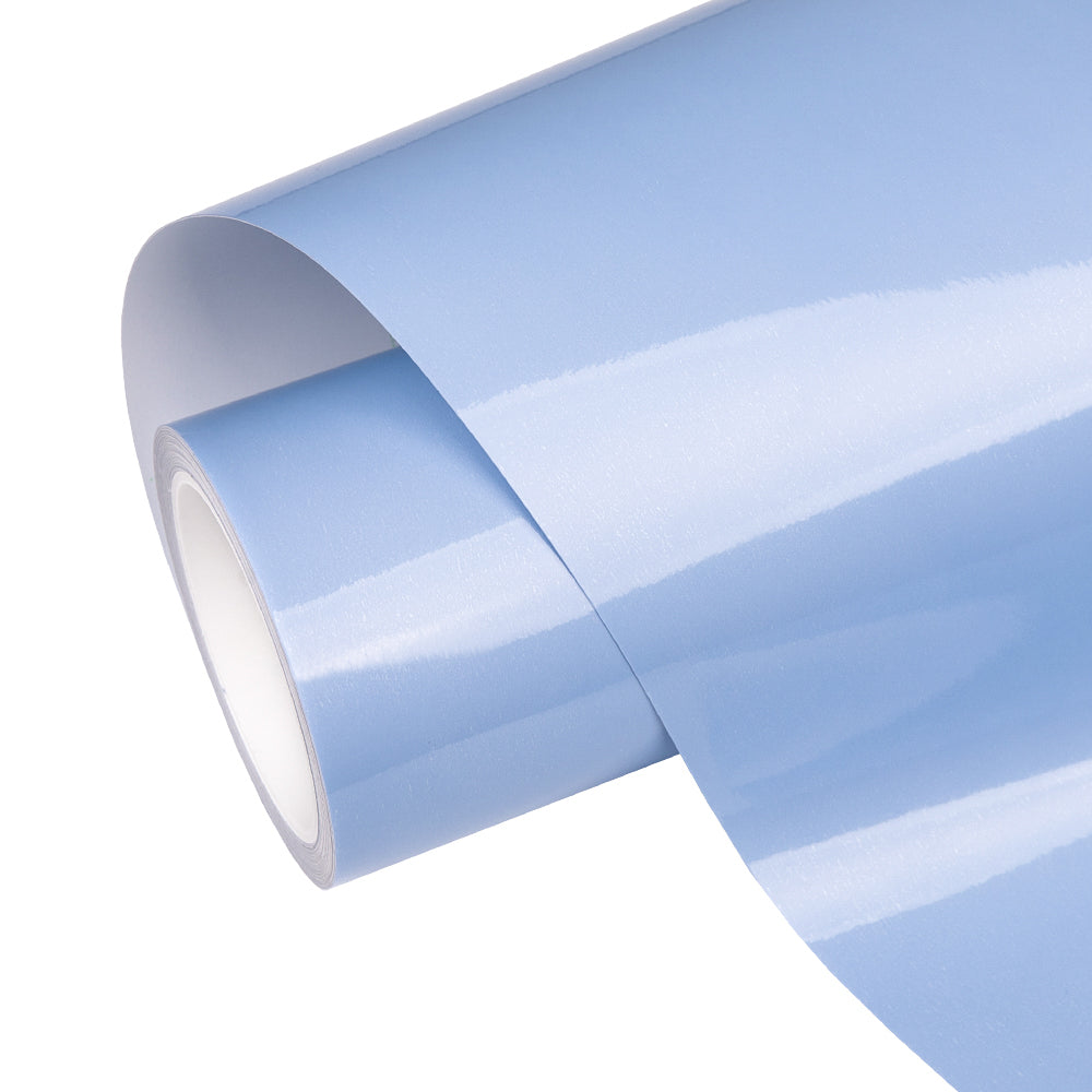 Light Blue Headlight Film With Air Channel Paper Liner