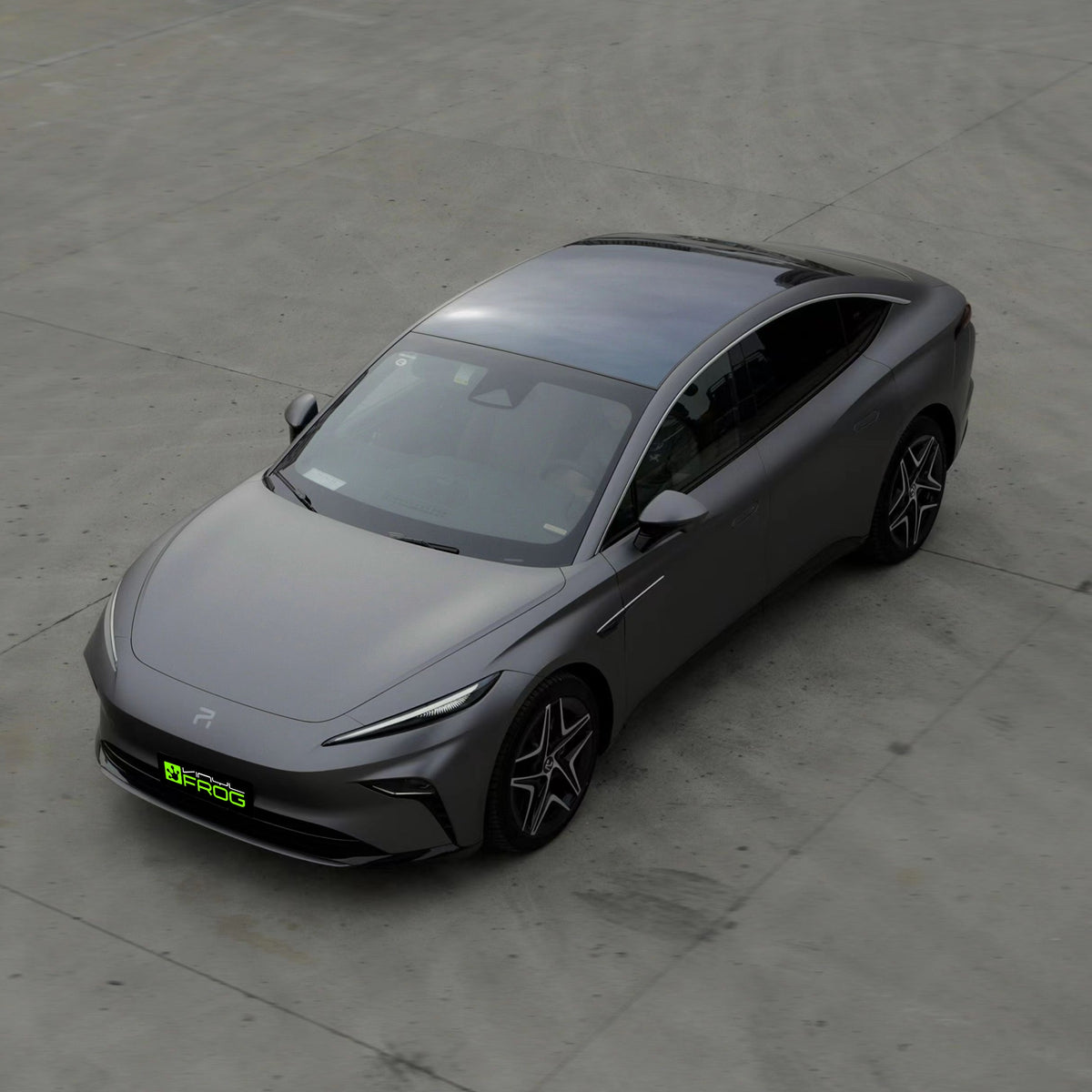 Matte Metallic Gray Vinyl Wrap