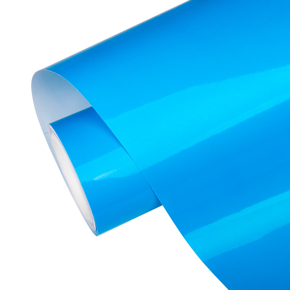 Deep Blue Headlight Film With Air Channel Paper Liner
