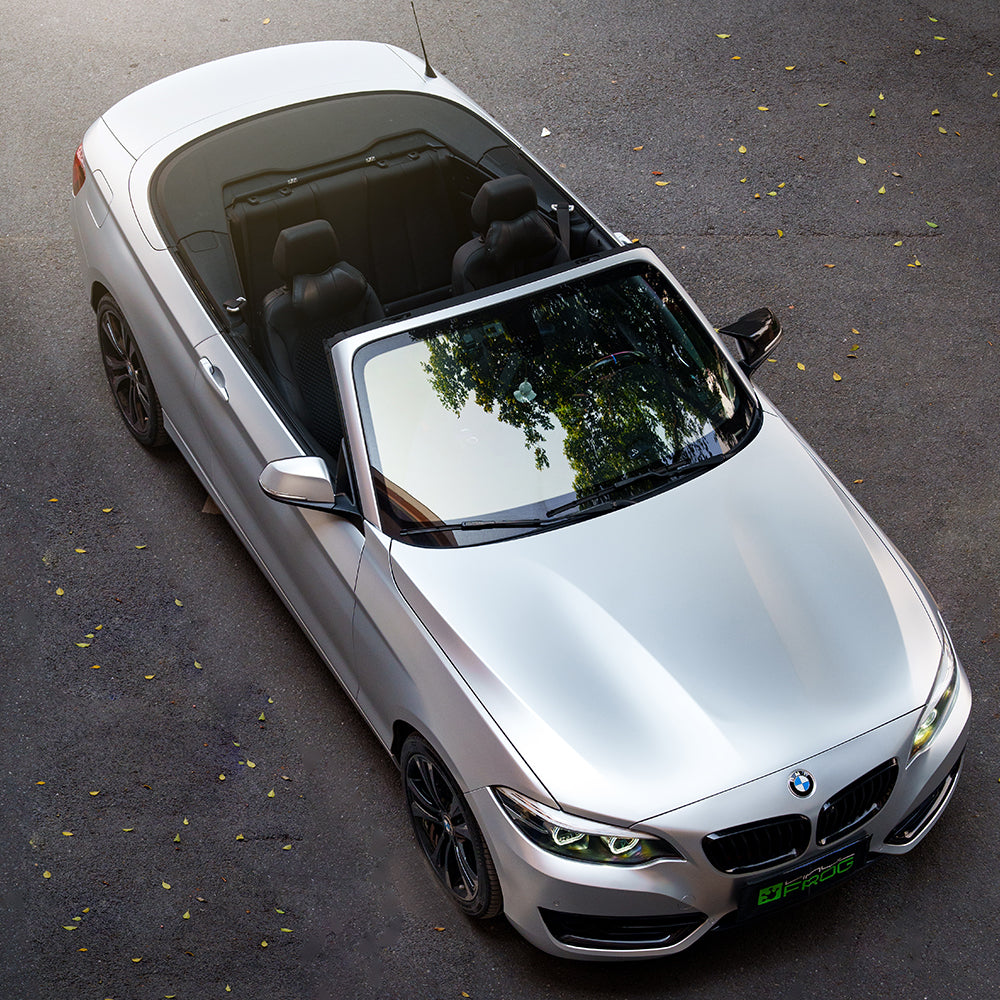 Satin Chrome Titanium Silver Vinyl Wrap
