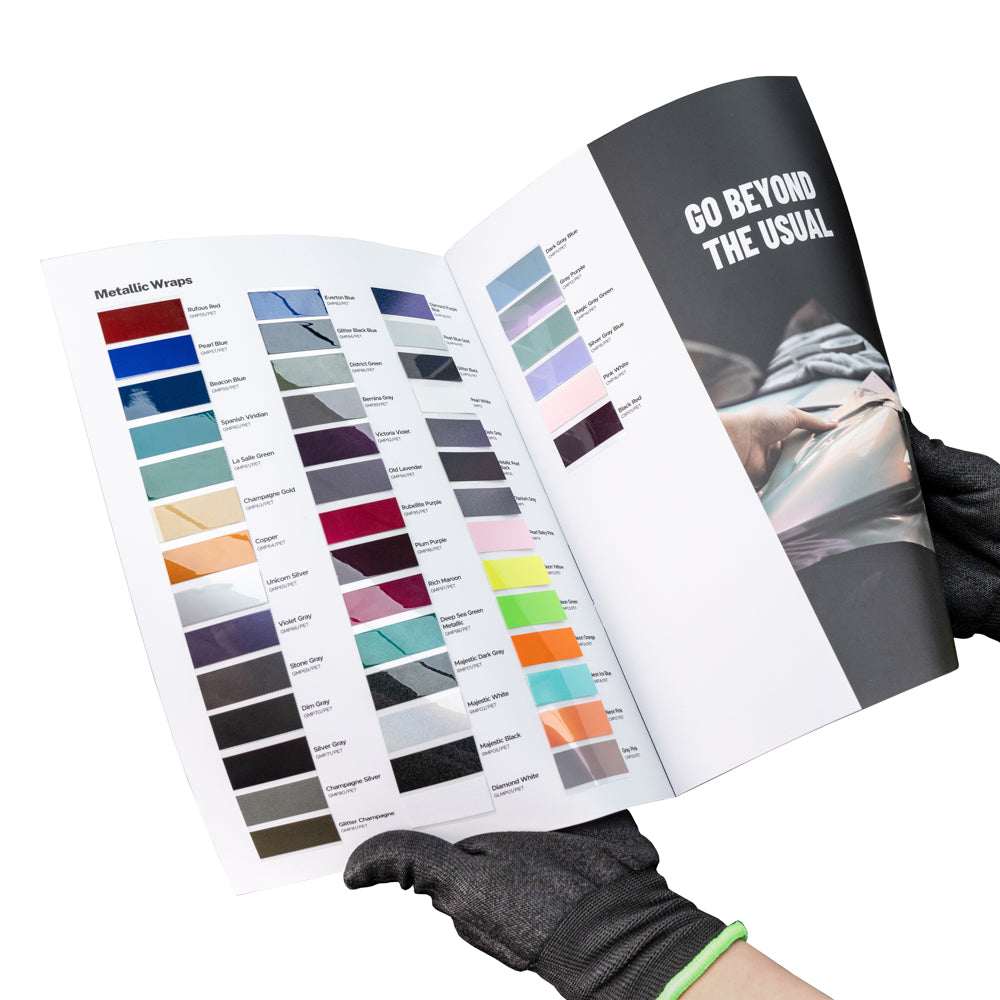 Automotive Vinyl Wrap Film Color Sample Booklet
