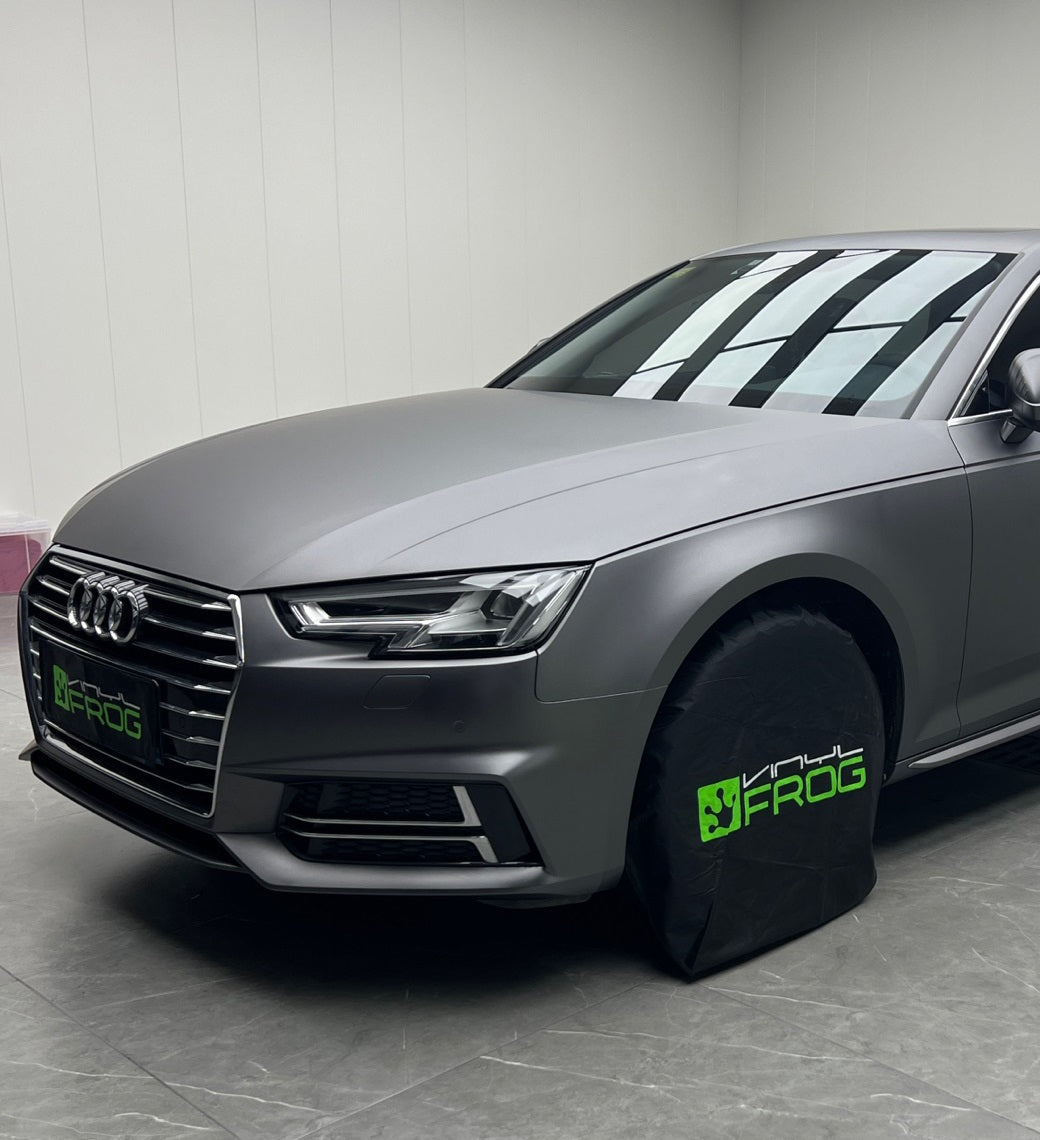 Matte Metallic Gray Vinyl Wrap