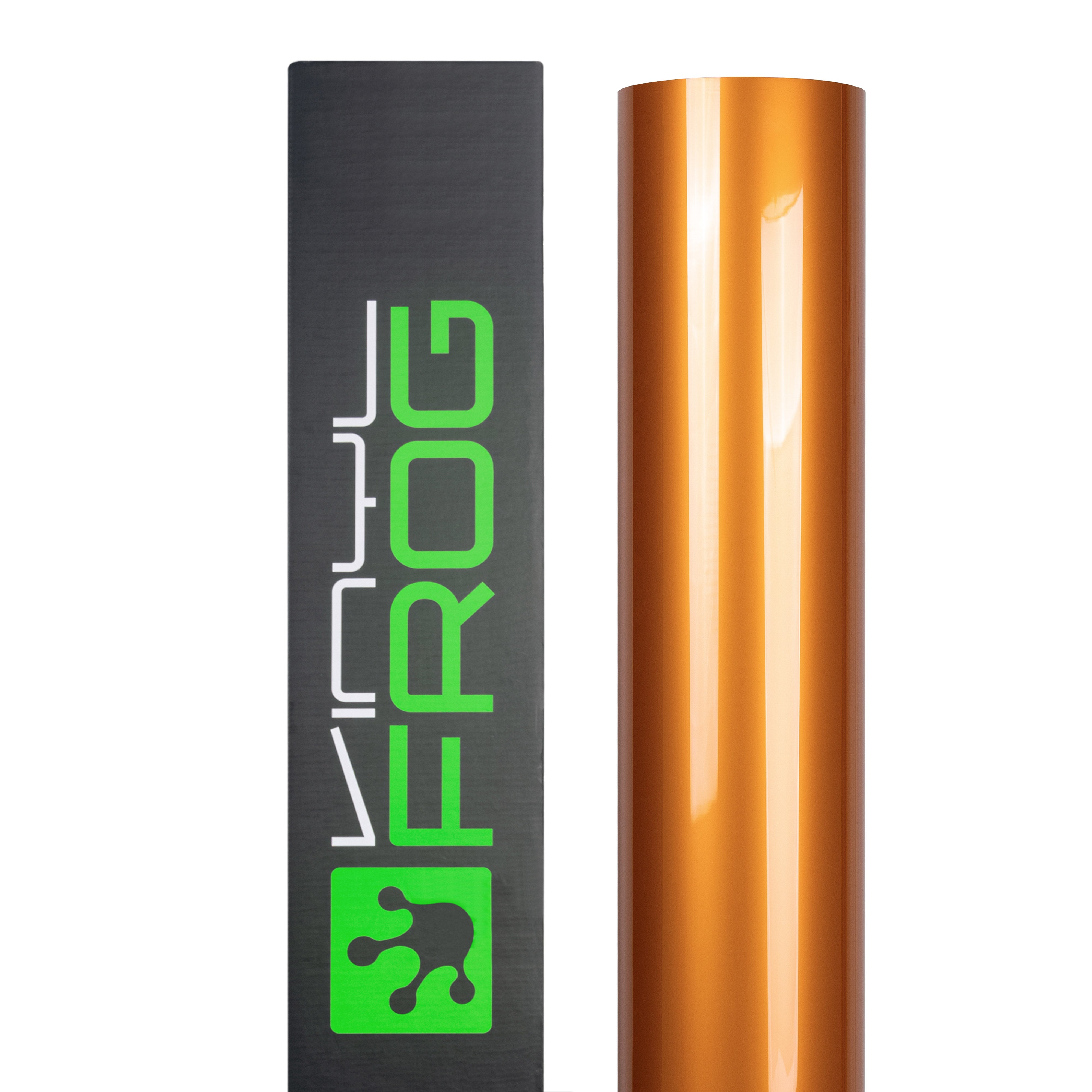 Glossy Metallic Bronze Orange Vinyl Wrap