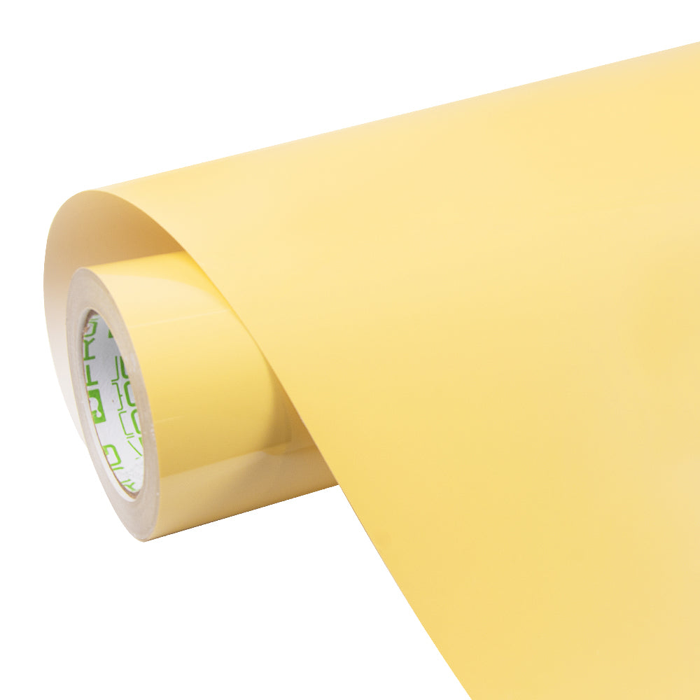 High Glossy Pastel Yellow Vinyl Wrap – vinylfrog