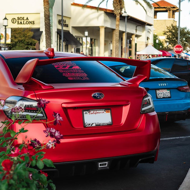 Satin Chrome Red Vinyl Wrap