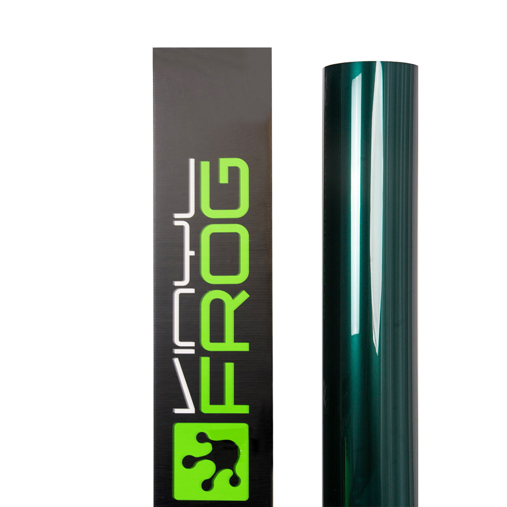 Glossy Metallic Deep Jungle Green Vinyl Wrap