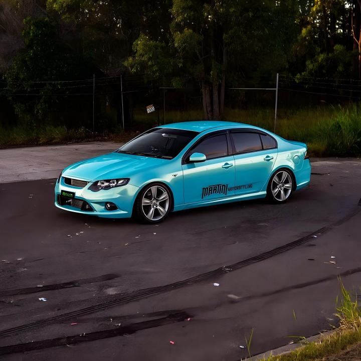 Candy Metallic Neon Ice Blue Color PPF (Wet Application)
