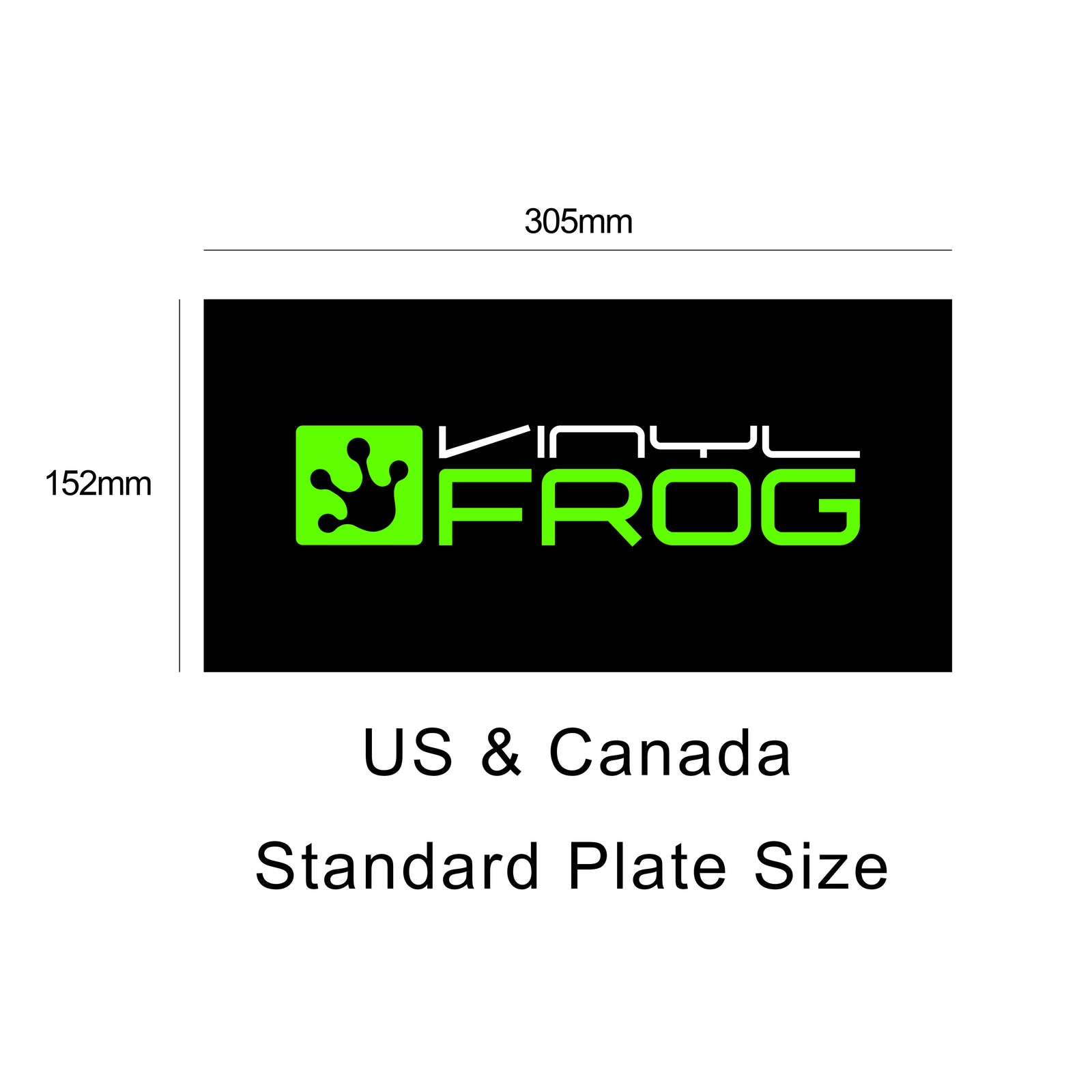 VinylFrog License Plate Cover 2pcs/set
