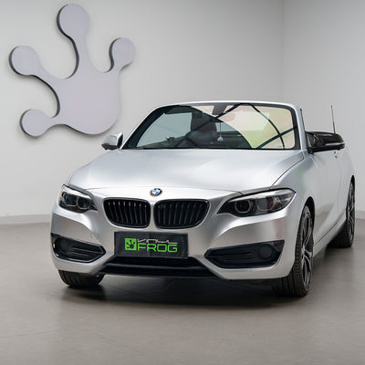 Satin Chrome Titanium Silver Vinyl Wrap