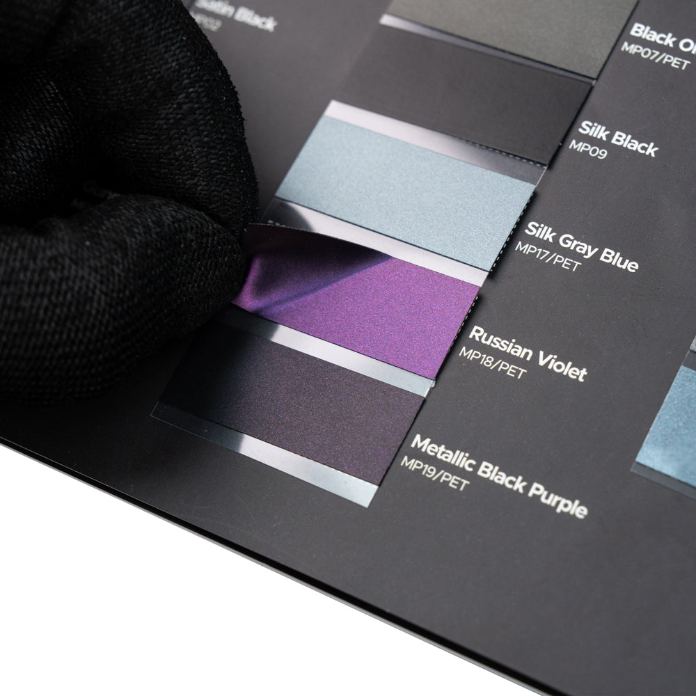 Automotive Vinyl Wrap Film Color Sample Booklet