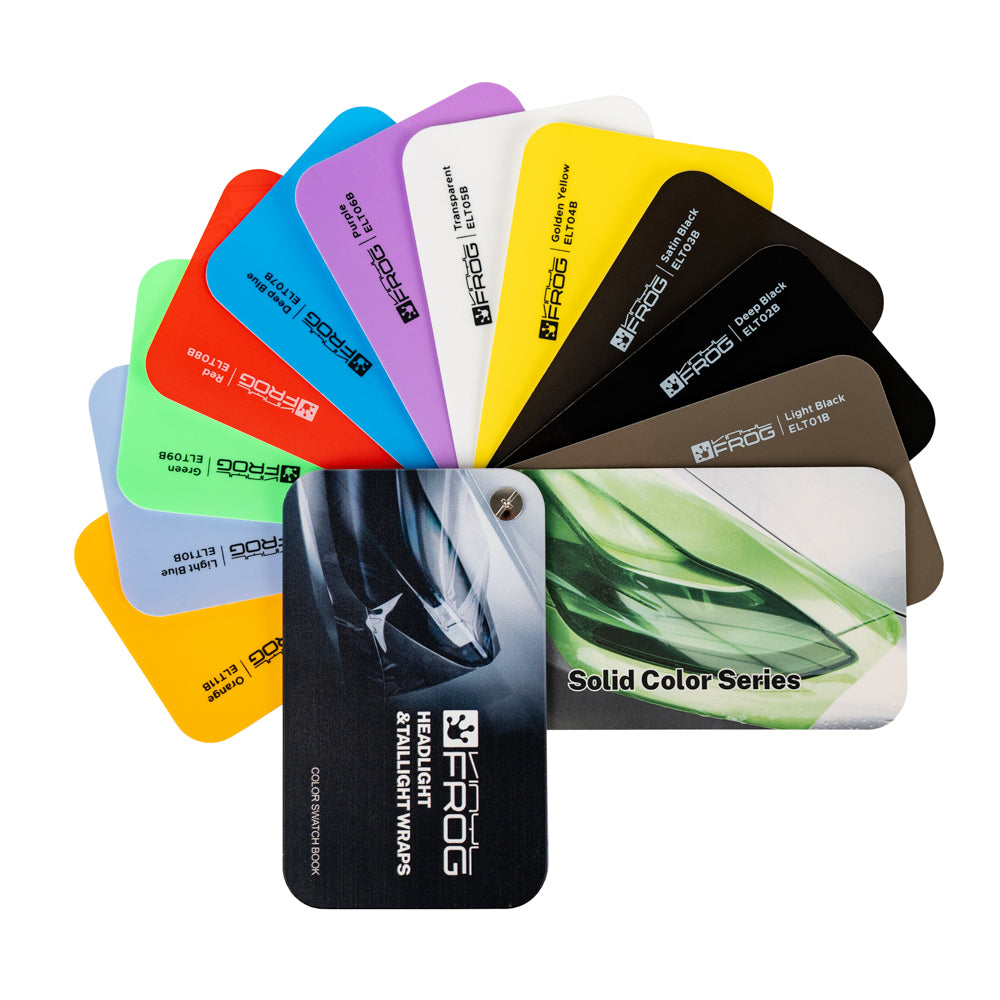 Automotive Light Wraps Color Swatch Book