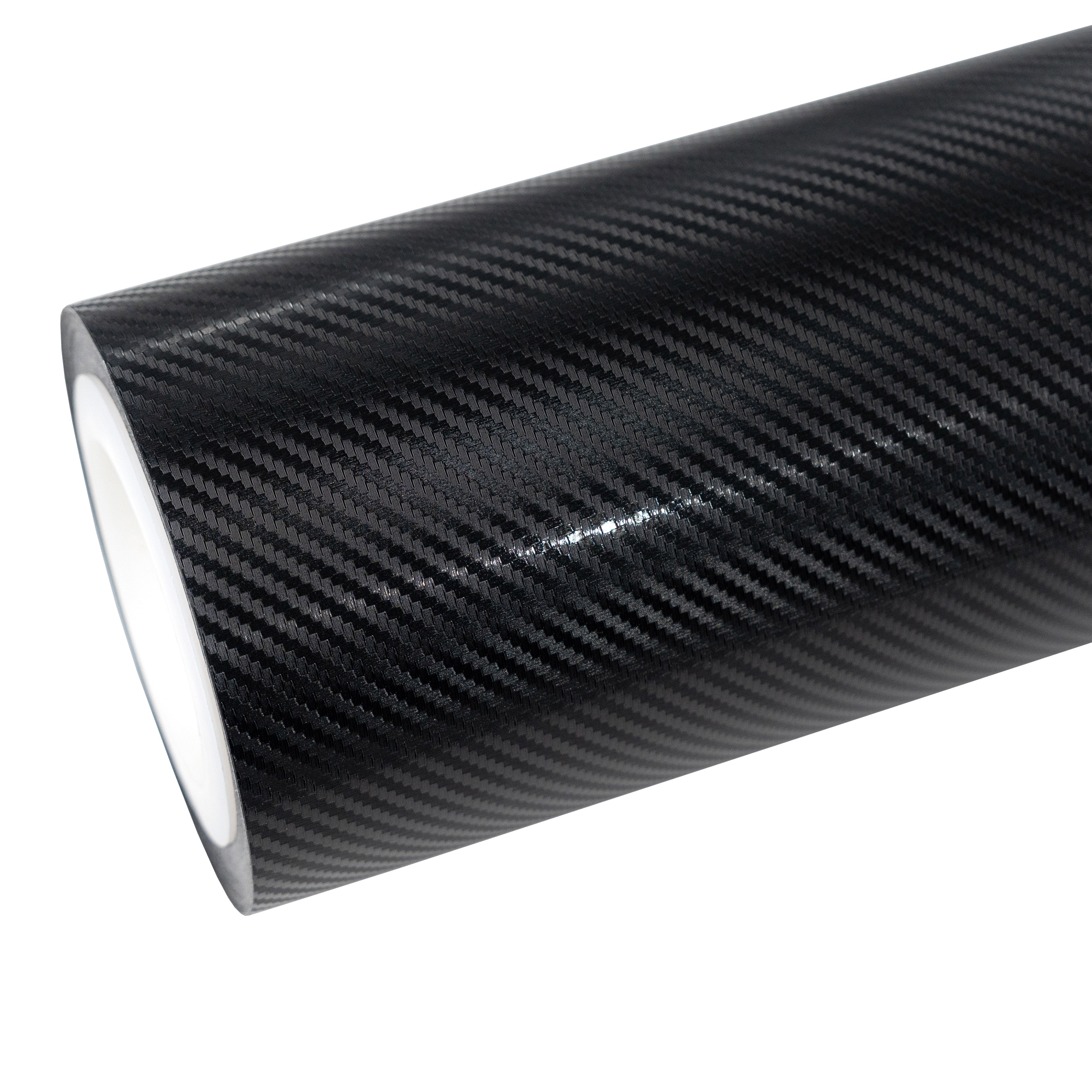 Satin Classic Black Carbon Fiber Vinyl Wrap