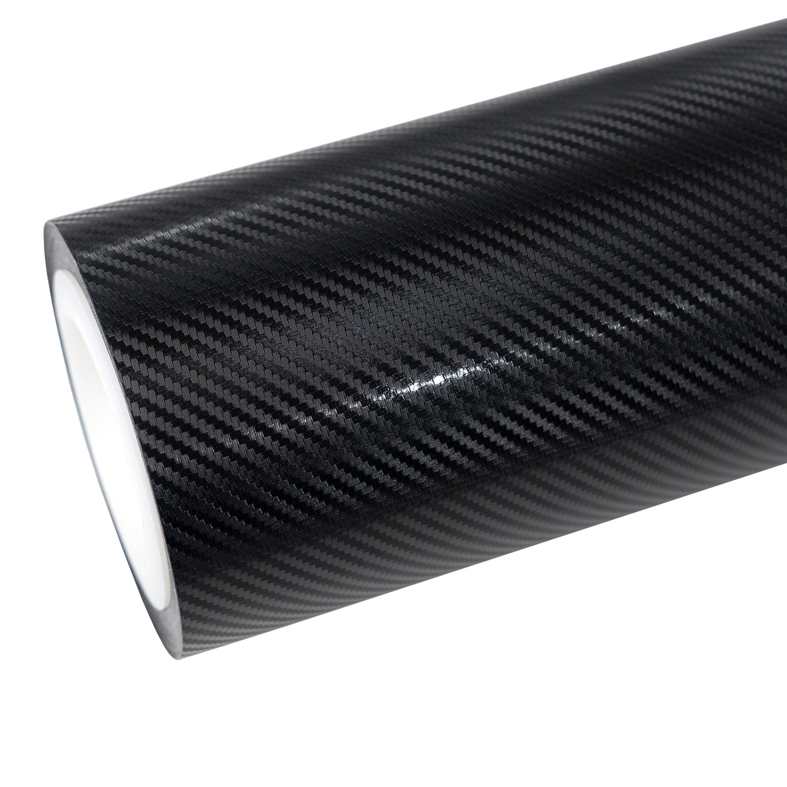 Satin Classic Black Carbon Fiber Vinyl Wrap