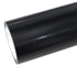 Satin Classic Black Carbon Fiber Vinyl Wrap