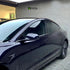 Glossy Metallic Glitter Black Blue Vinyl Wrap