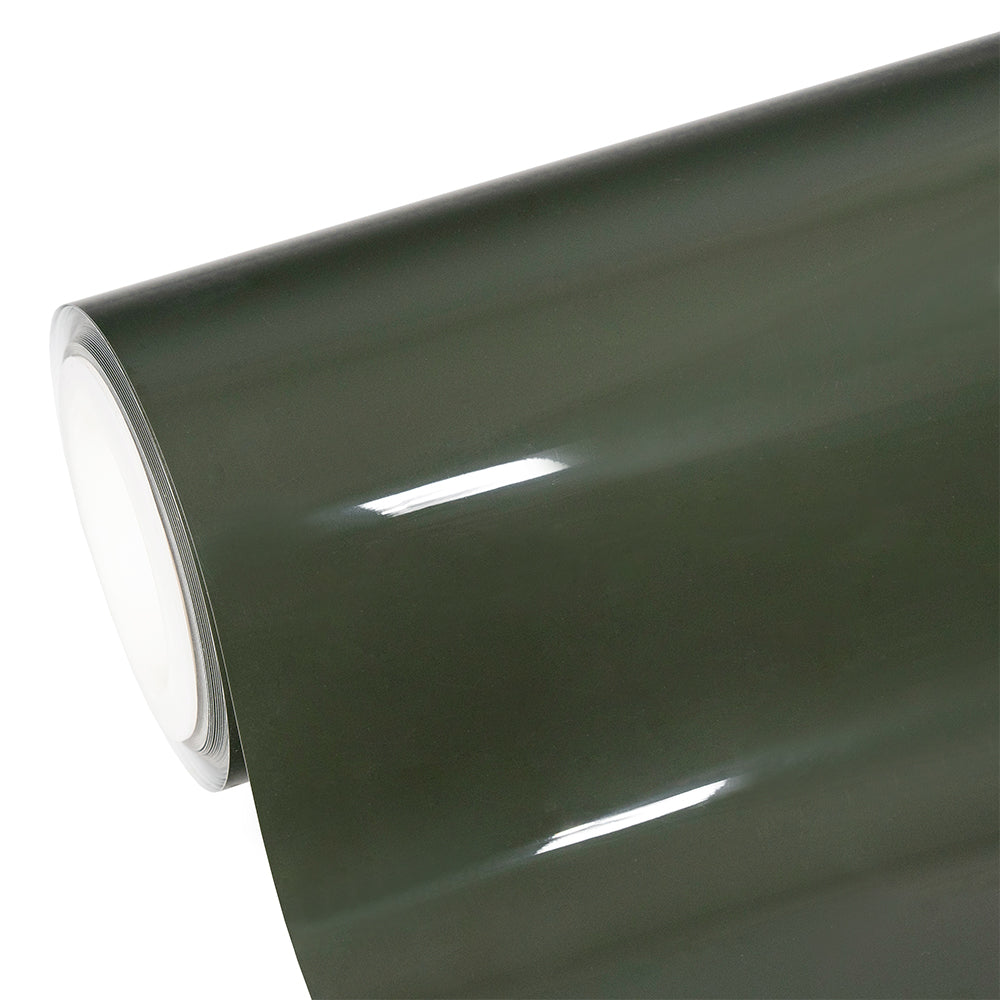 High Glossy Rifle Green Vinyl Wrap