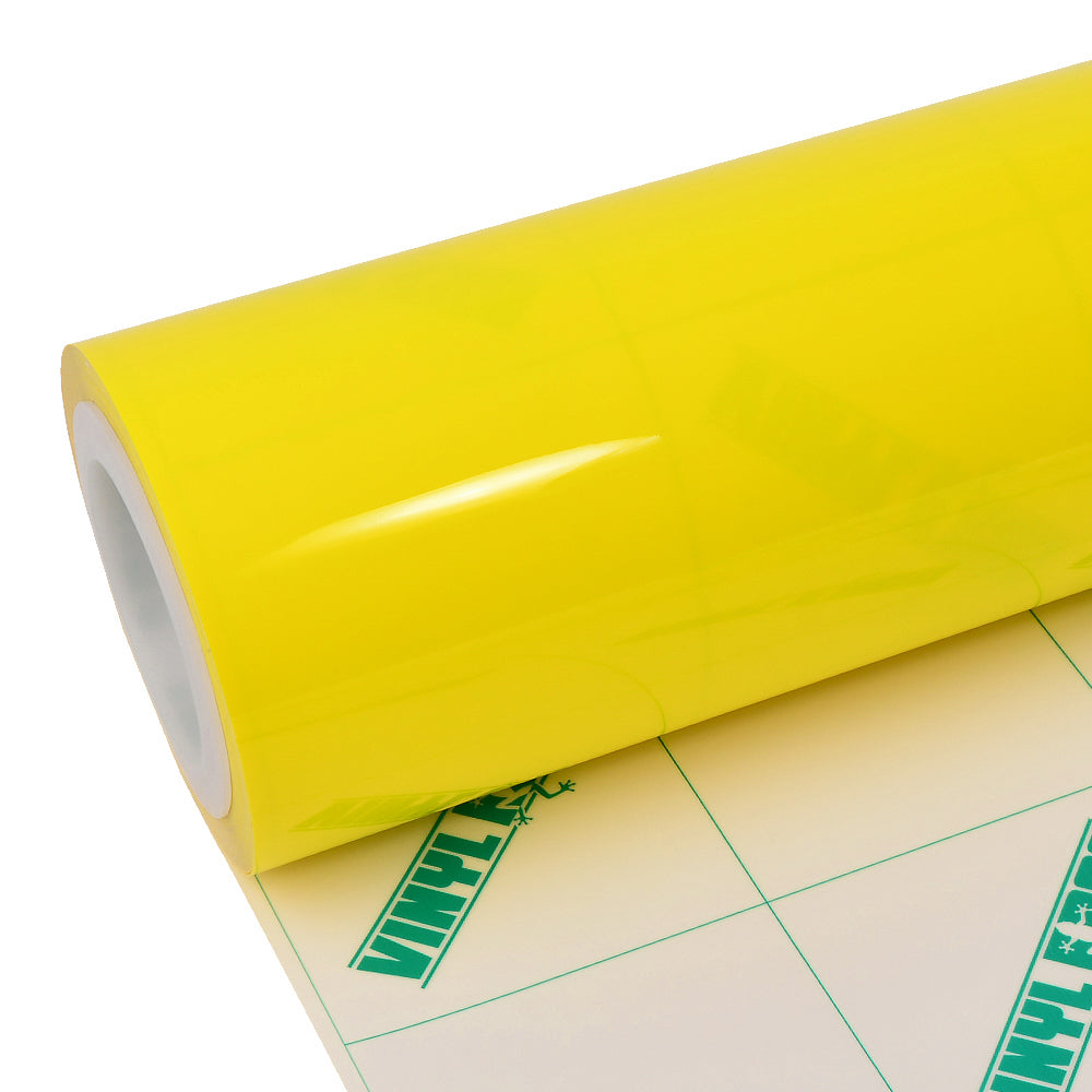 High Glossy Yellow Vinyl wrap