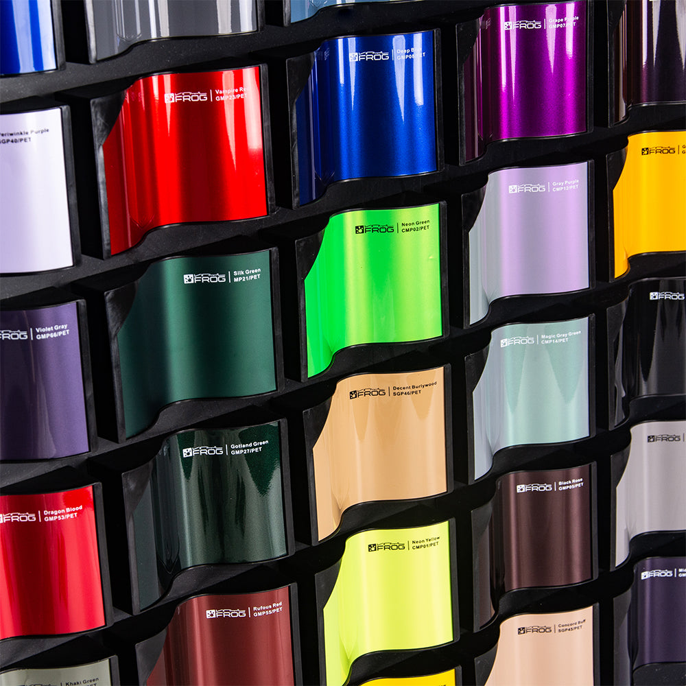 Vinilo textil imprimible y corte logo colores – Frog Colors Publicidad