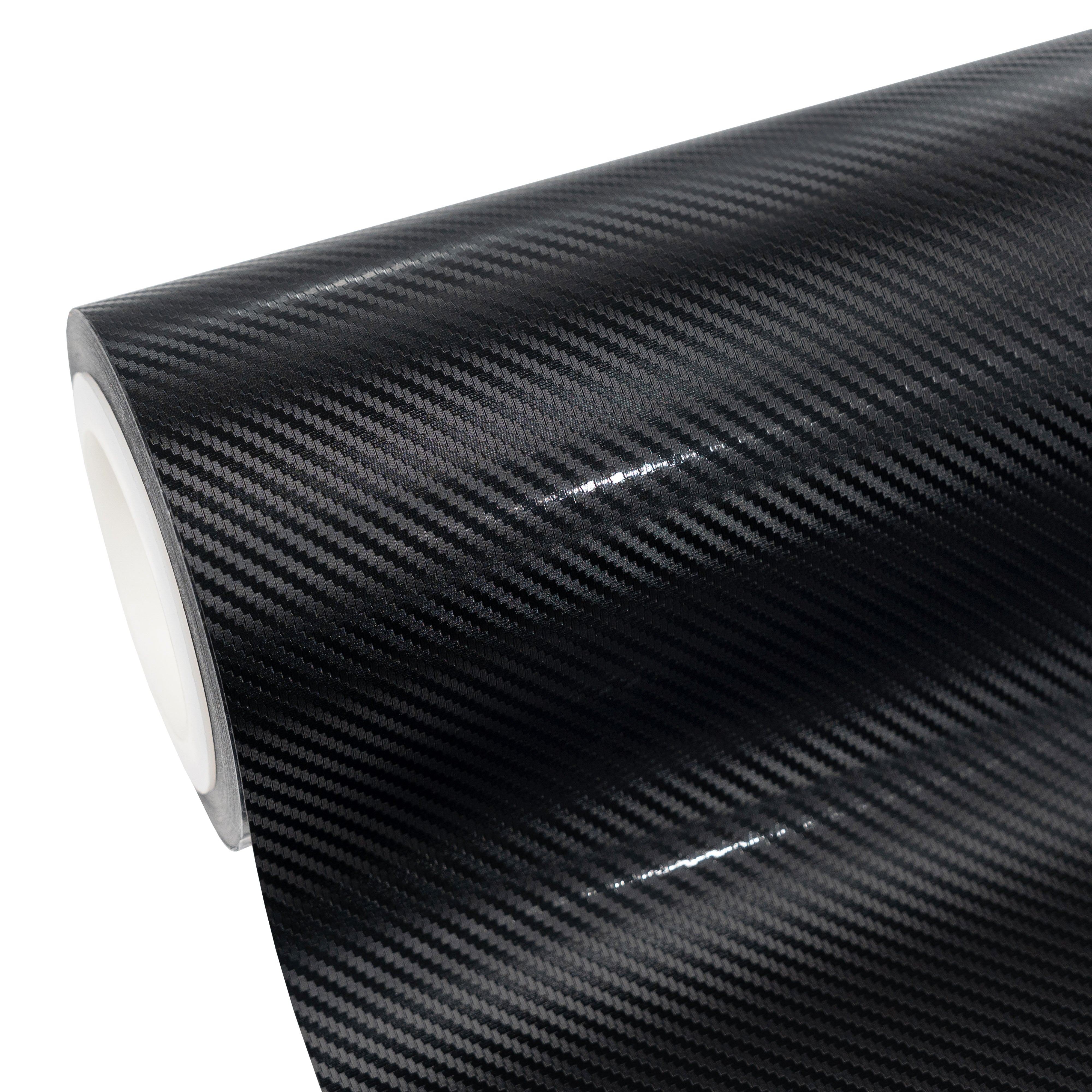 Satin Classic Black Carbon Fiber Vinyl Wrap