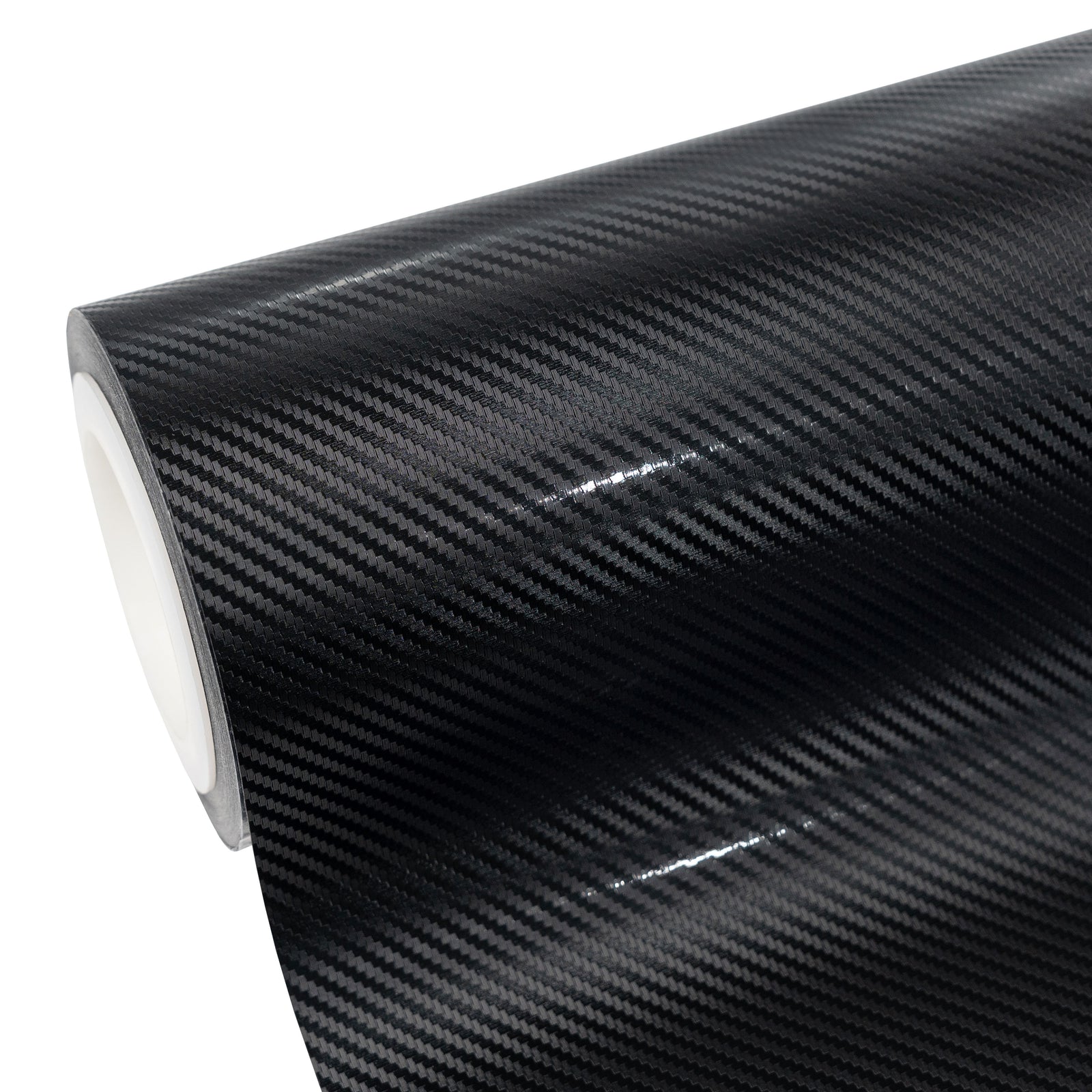 Satin Classic Black Carbon Fiber Vinyl Wrap
