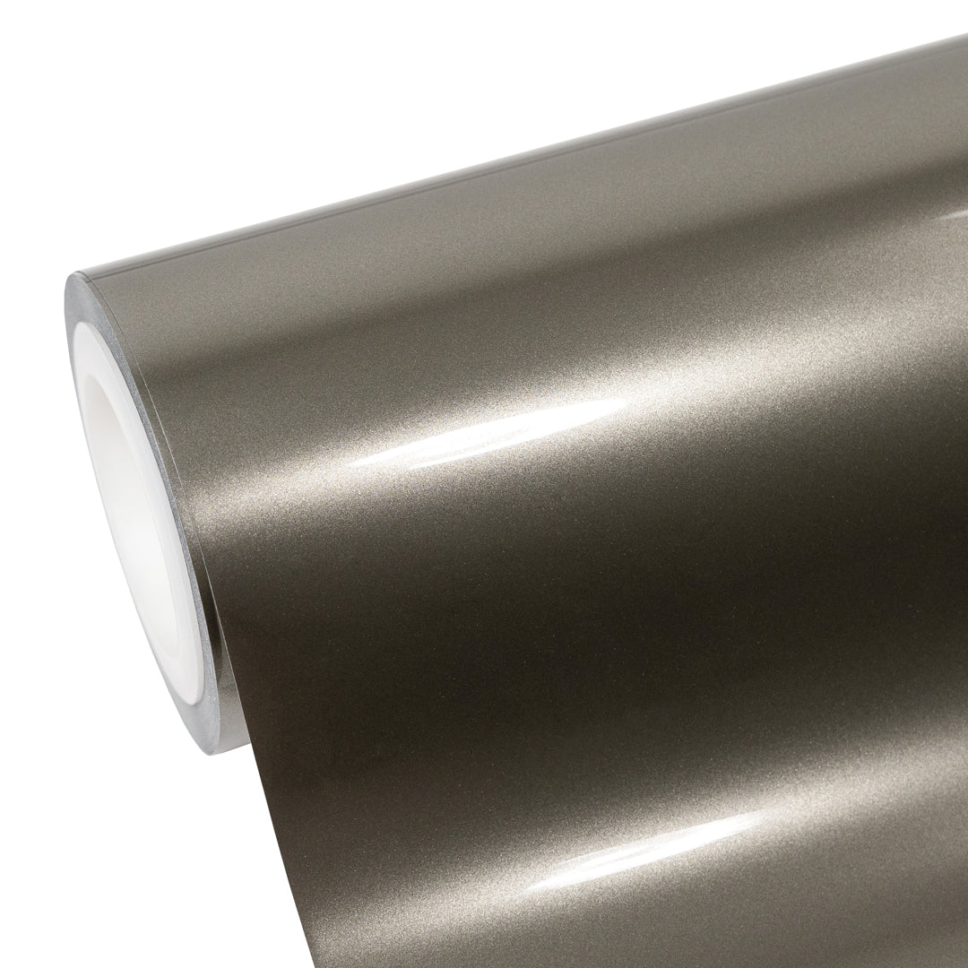 Glossy Metallic Glitter Champagne Vinyl Wrap