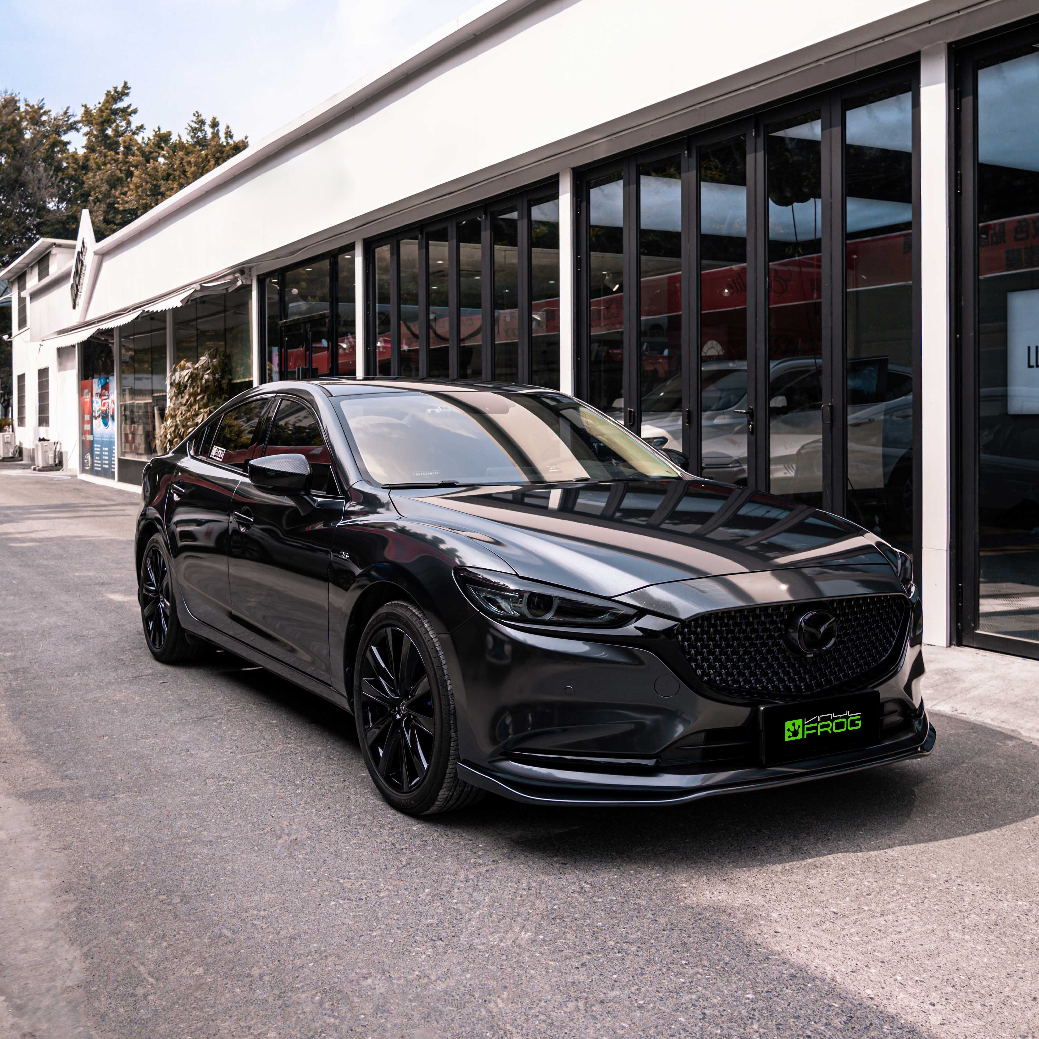 Glossy Metallic Coal Ash Vinyl Wrap