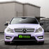 Mercedes wrapped in Super Glossy Periwinkle Purple Vinyl Wrap