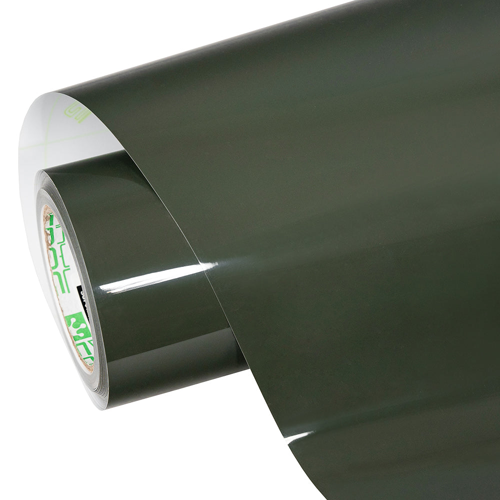 High Glossy Rifle Green Vinyl Wrap