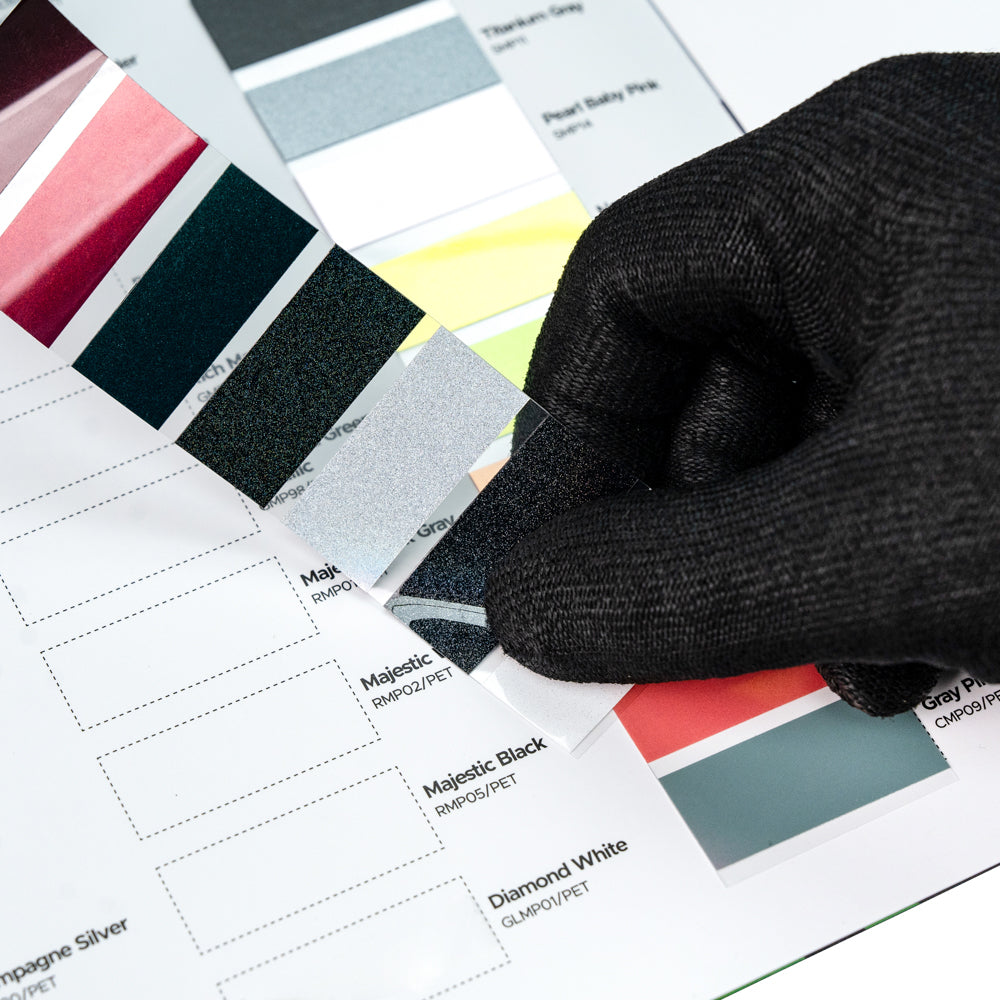 Automotive Vinyl Wrap Film Color Sample Booklet