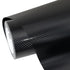 Satin Classic Black Carbon Fiber Vinyl Wrap