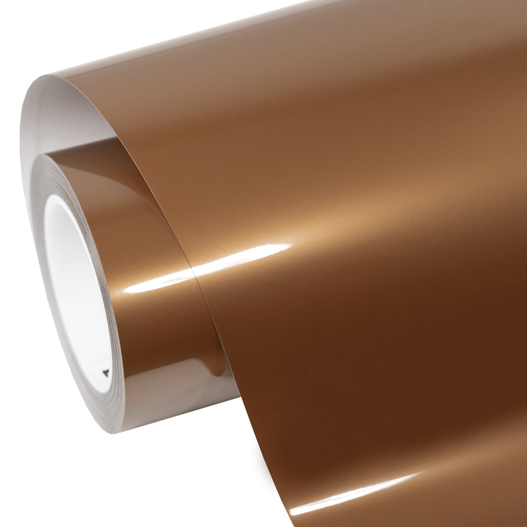 Glossy Metallic Bronze Ember Vinyl Wrap