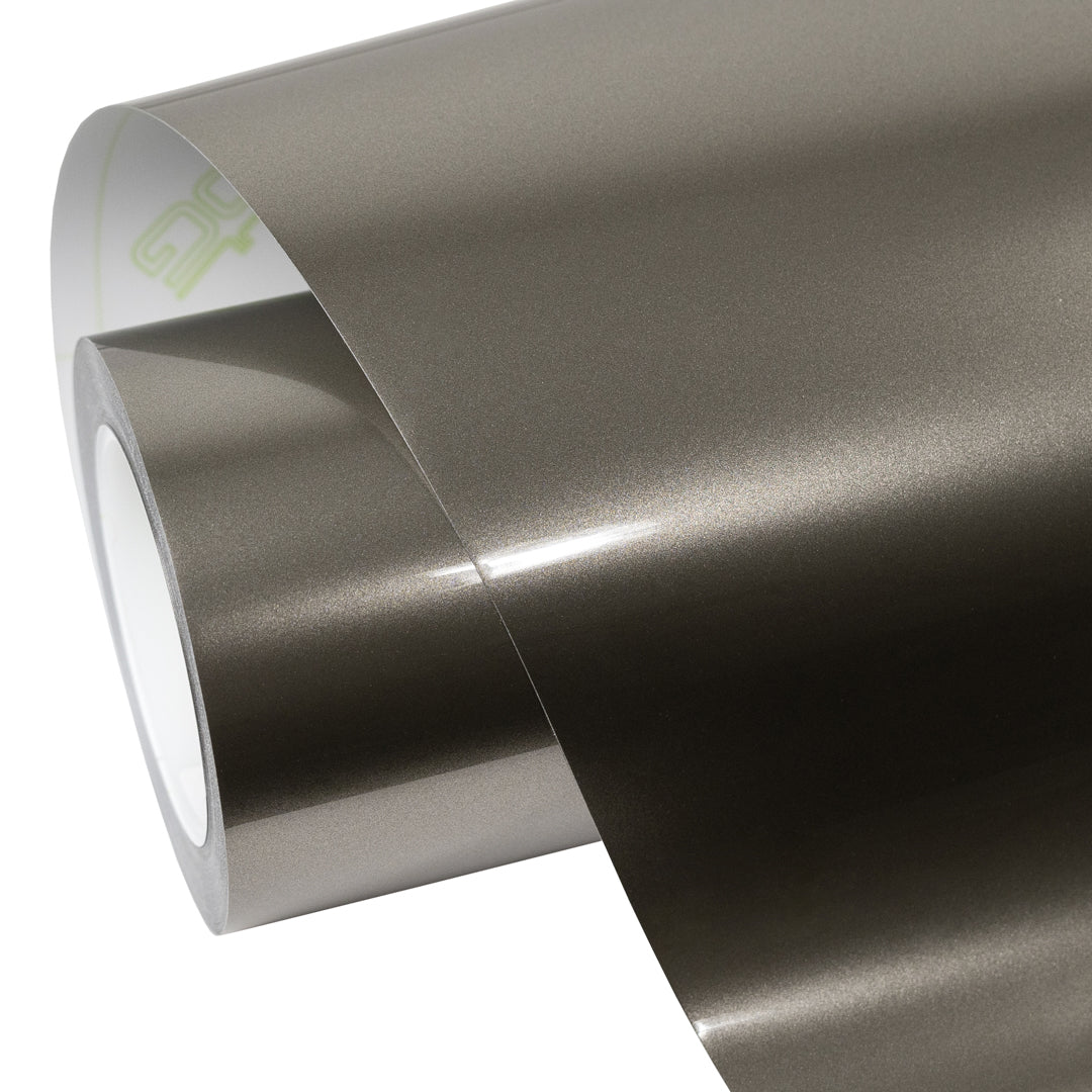 Glossy Metallic Glitter Champagne Vinyl Wrap