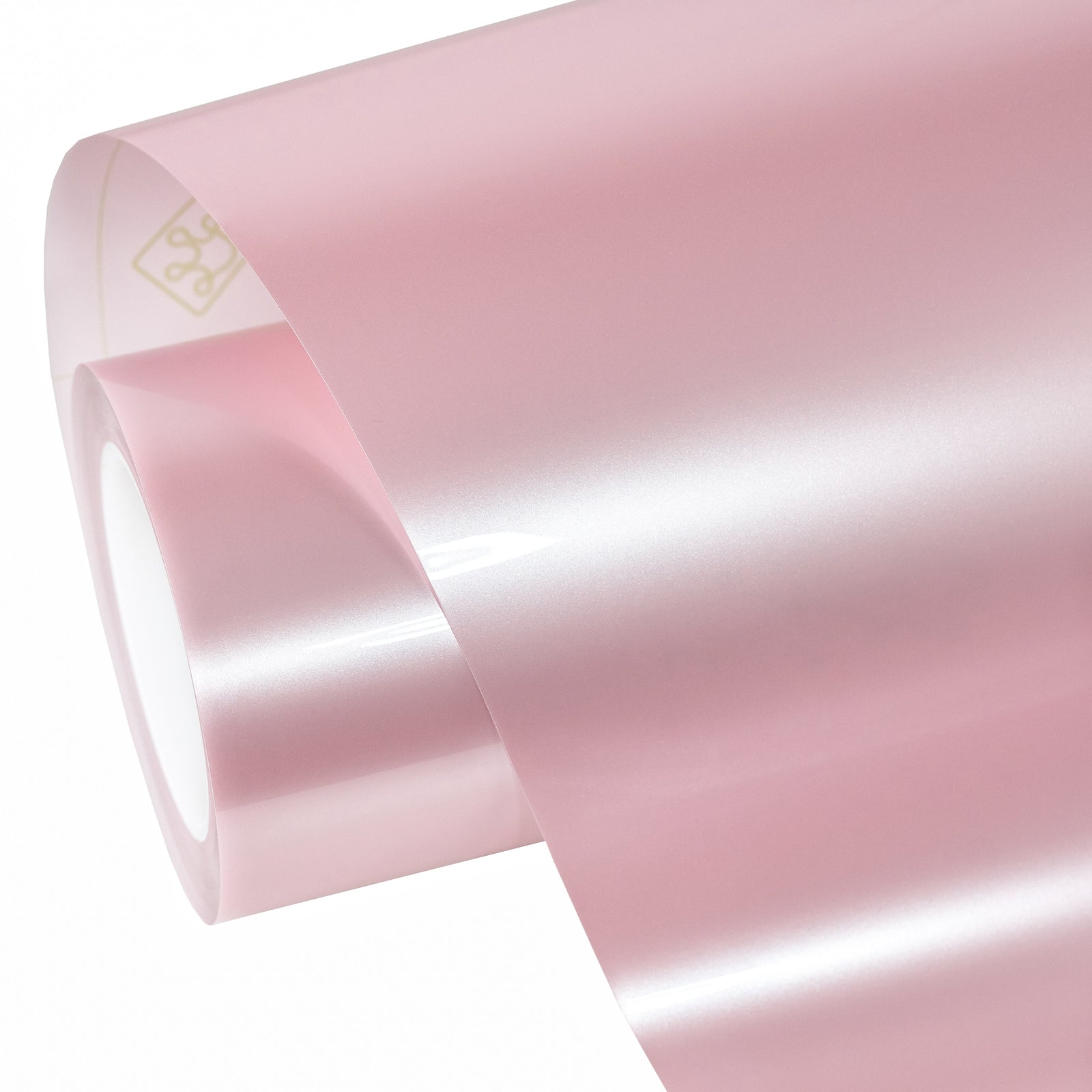 Glossy Metallic Light Pink Pearl vinyl roll