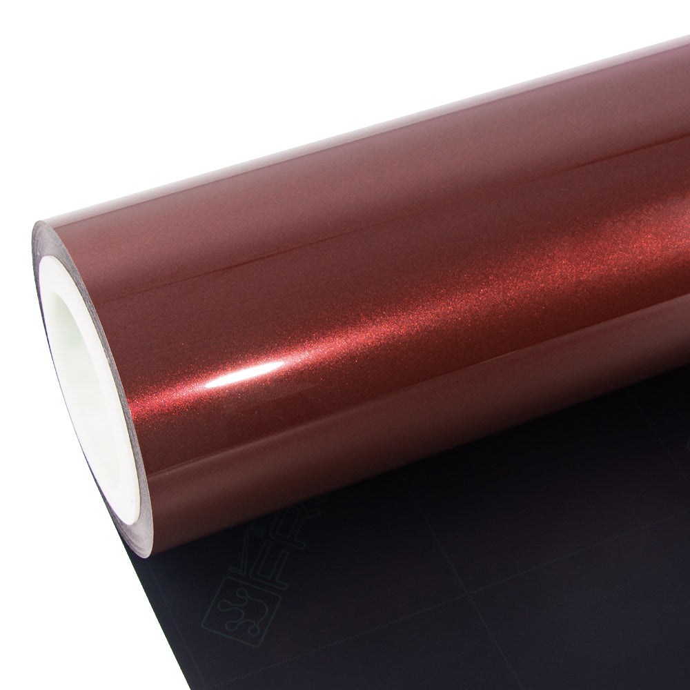 Glossy Metallic Cherry Red Vinyl Wrap