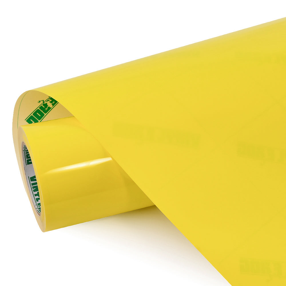 High Glossy Yellow Vinyl wrap