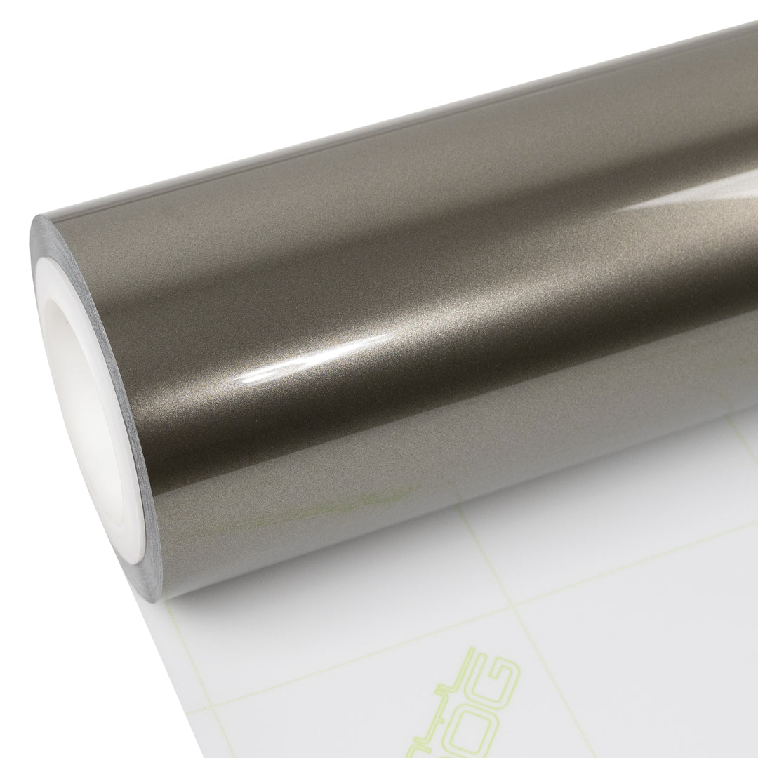 Glossy Metallic Glitter Champagne Vinyl Wrap