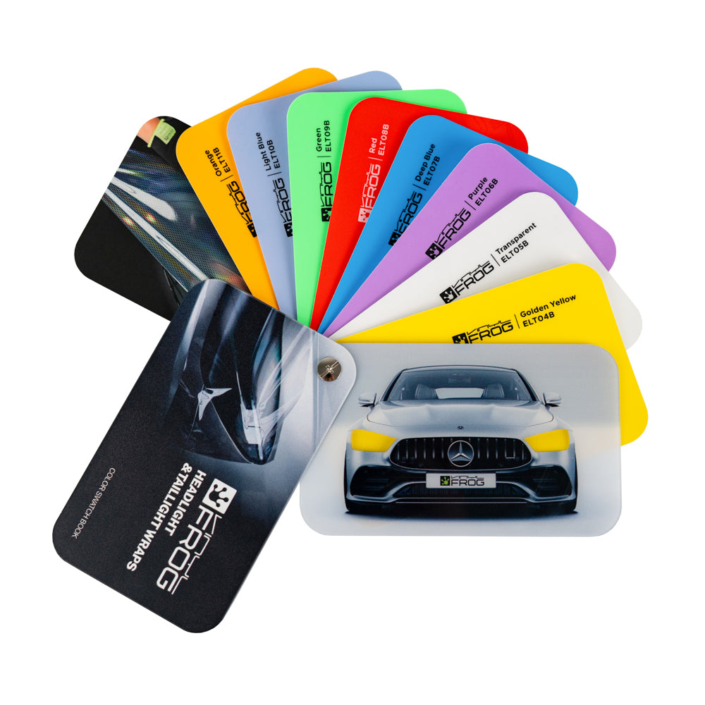 Automotive Light Wraps Color Swatch Book