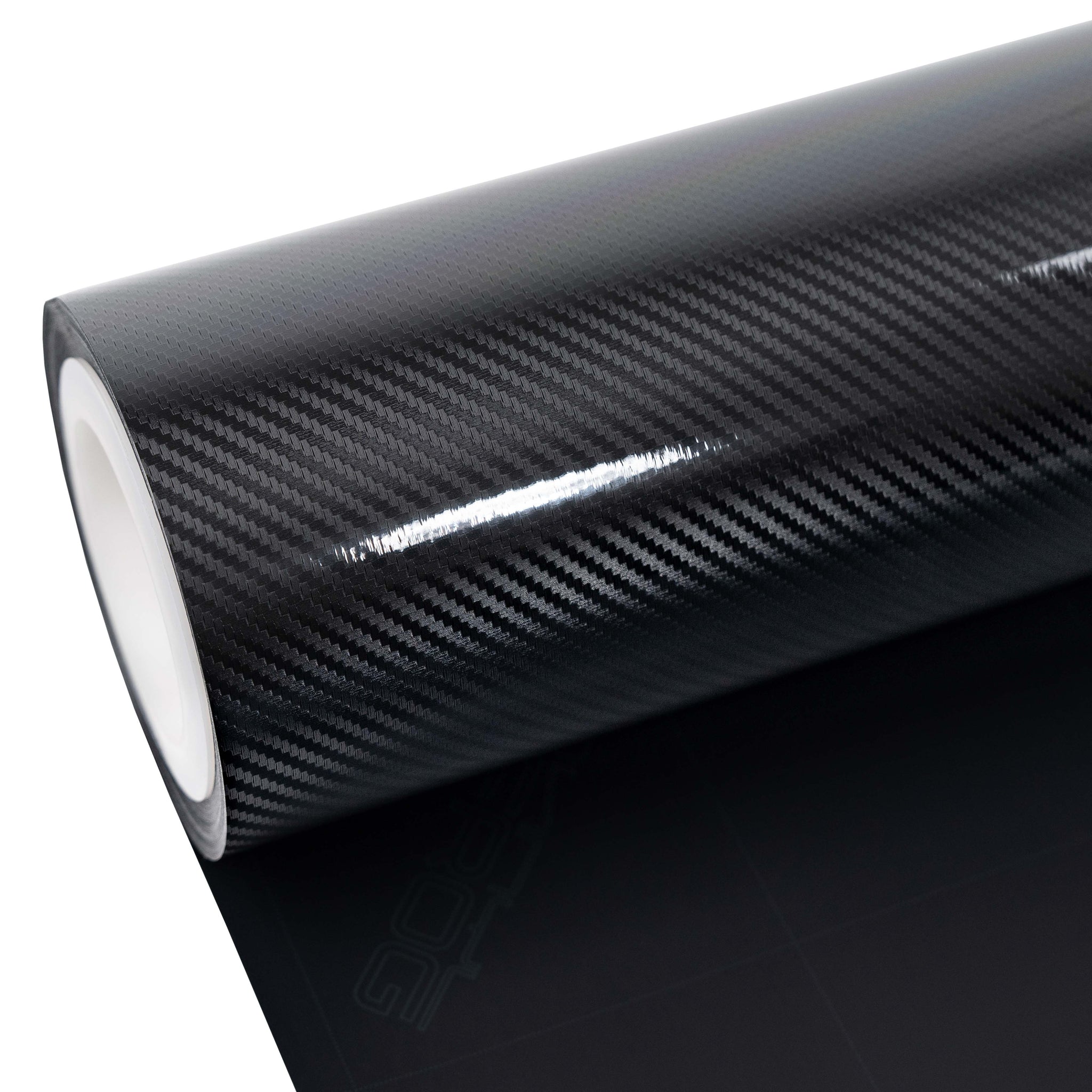 Gloss Classic Black Carbon Fiber Vinyl Wrap
